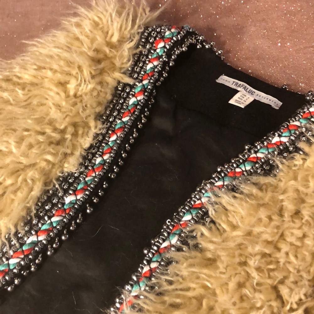 Zara Scandinavian style Viking vest/ SMALL